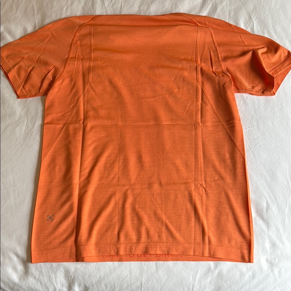 lululemon athletica Bright Orange Short Sleeve Tee